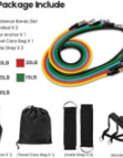 11 Pcs Resistance Band Set For Men & Women