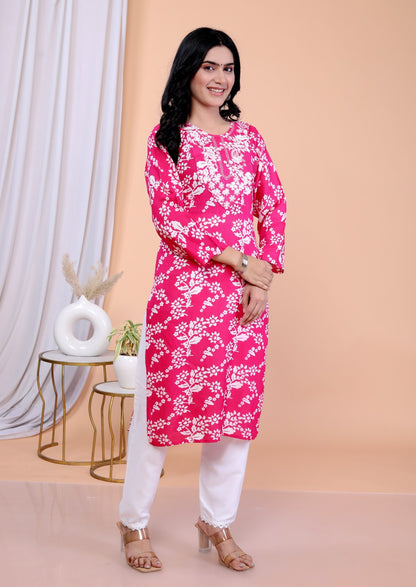 Rayon Two Pcs Suit