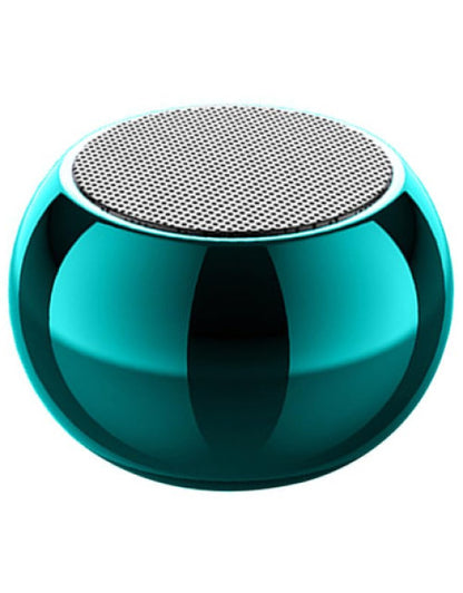 Mini Boost 4 Bluetooth Speaker 4D Mini Electroplating Round Steel Speaker - Multicolor - Pack of 1